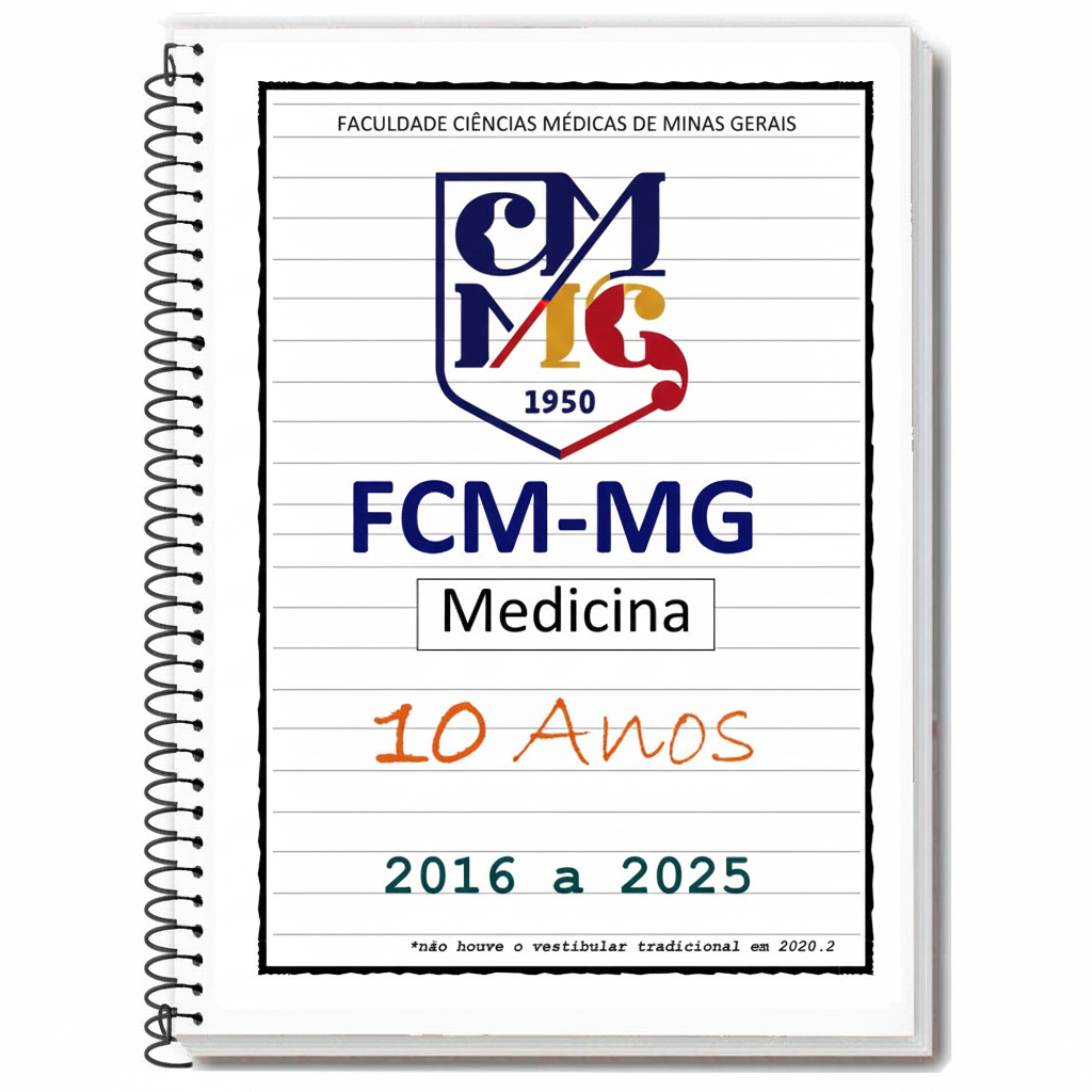 FCM-MG (CMMG) MEDICINA 2025/2026 - Caderno de Provas + Gabarito + Folhas de Redação - FCMMG