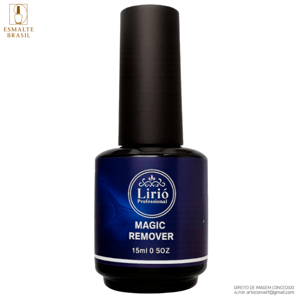 Magic Remover Lirio Removedor Esmalte Em Gel p/ Unha em Oferta na Shopee