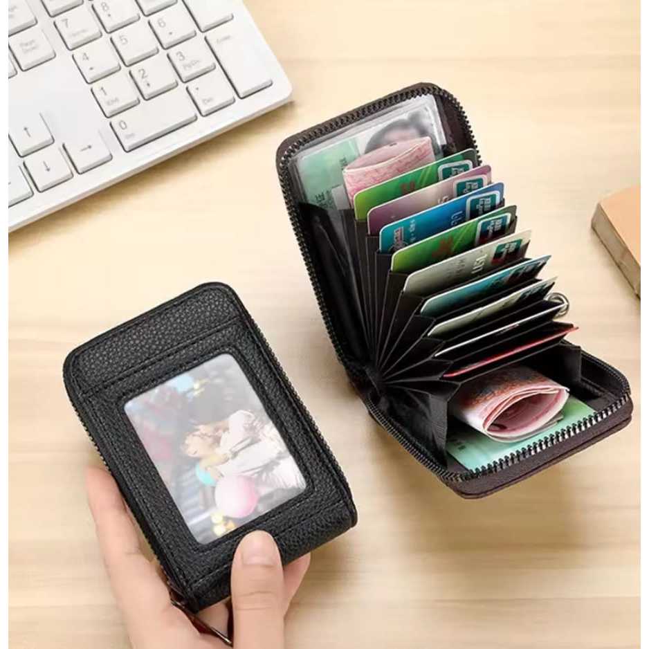 Carteira De Bolso Antifurto Rfid Porta Cartão Com Ziper Pronta entrega