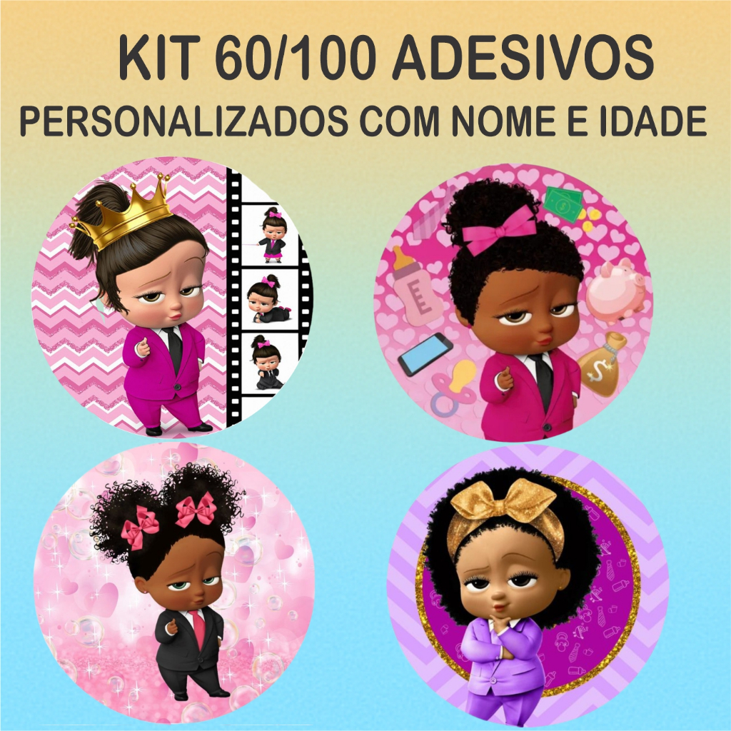 KIT 60/100 ADESIVOS PERSONALIZADOS PODEROSA CHEFINHA - FESTA - TUBETE - LEMBRANCINHA - ANIVERSÁRIO
