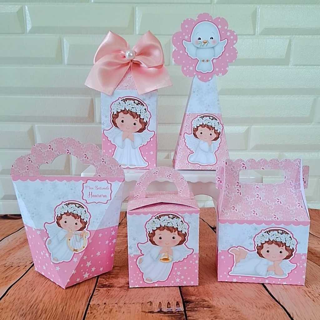 Batizado Rosa/Caixinhas Batizado Rosa/Mimos Batizado/Lembrancinhas Personalizadas Batizado Menina