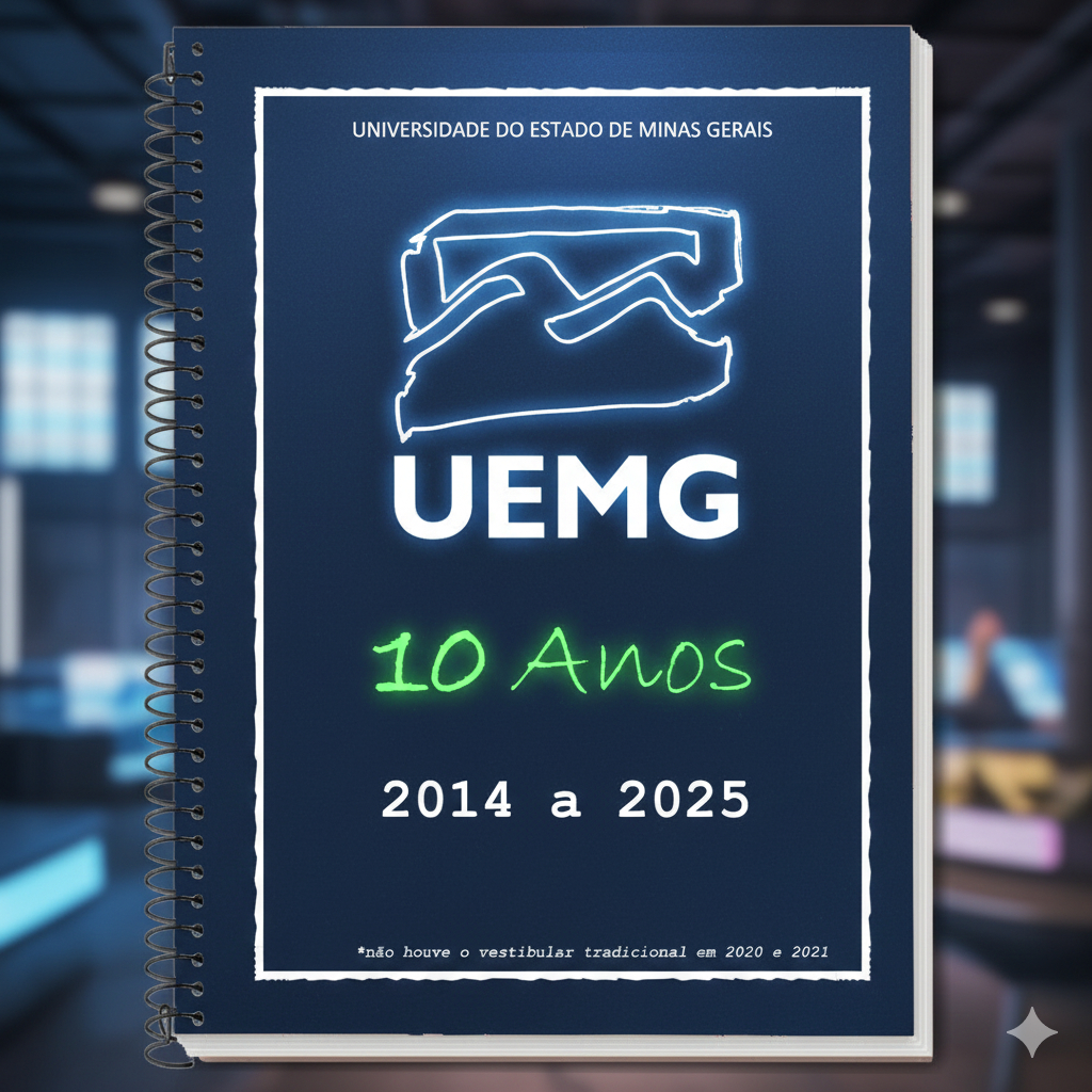 UEMG 2025/2026 - Caderno de Provas + Gabarito + Folhas de Redação