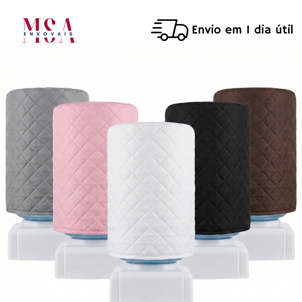 Capa para Galão de Água 20 Litros 2 Peças Matelado Ultrassônico Acabamento em Bainha 100% Poliéster em Oferta na Shopee