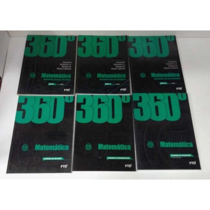 Box de livros de matemática 360 da editora FTD ensino médio Não está completo