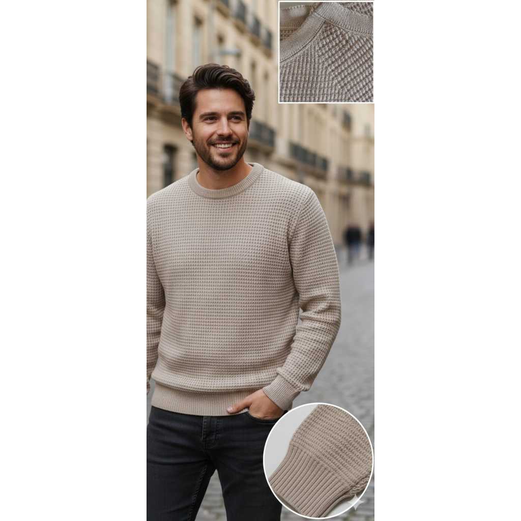 Suéter Bege Tricot: Onde Comprar | BuscaProdutos