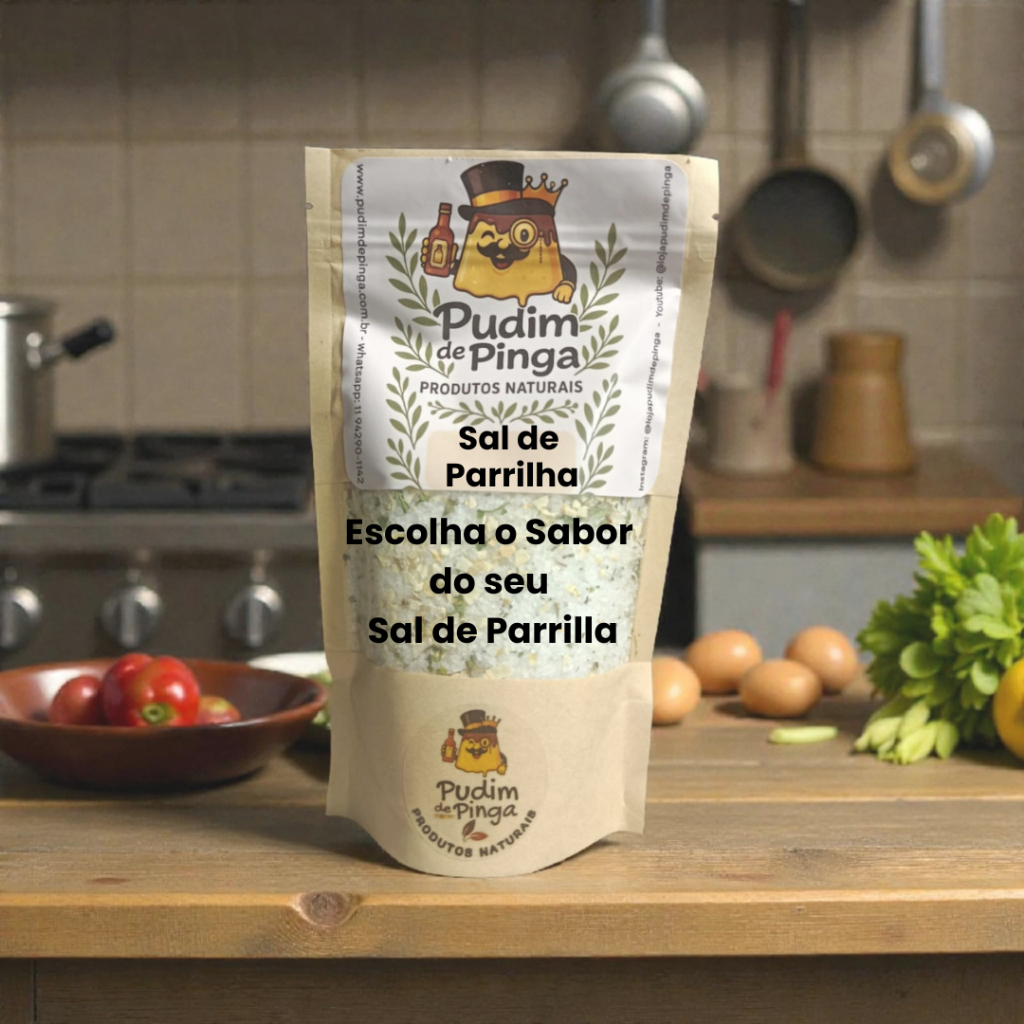 Sal de Parrilla Artesanal Premium Original Argentino 350gr - Escolha o Sabor do seu Sal de Parrilha