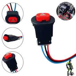 Botão do Pisca Alerta Universal - Interruptor Moto Liga / Desliga
