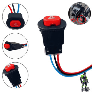 Botão do Pisca Alerta Universal - Interruptor Moto Liga / Desliga