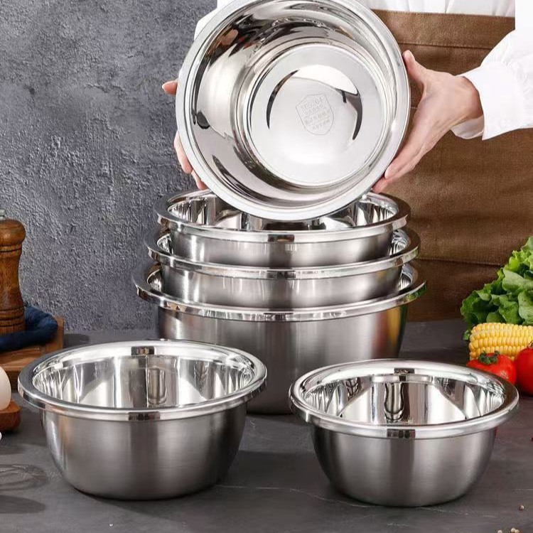 Tigela Bacia Bowl Inox Vários Tamanhos em Oferta na Shopee