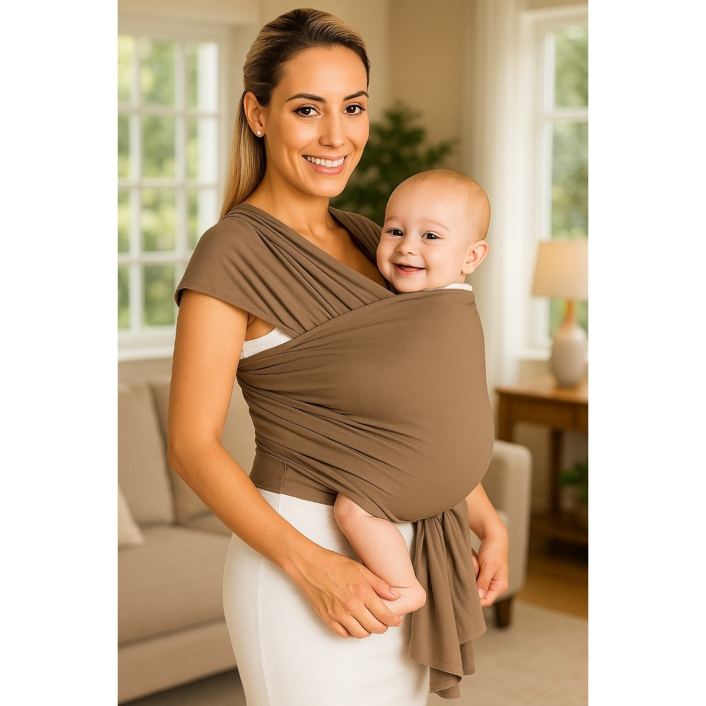 BABY SLING WRAP SLING BEBÊ MAMÃE CANGURU CONFORTÁVEL E ERGONÔMICO MUITO SEGURO E PRÁTICO PARA LAVAR