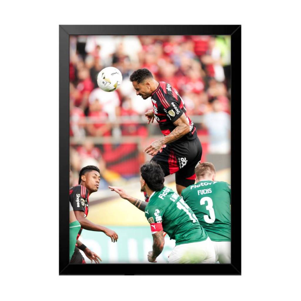 Quadro Decorativo Gol Danilo Flamengo Libertadores 2025 Quarto Sala Escritório em Oferta na Shopee