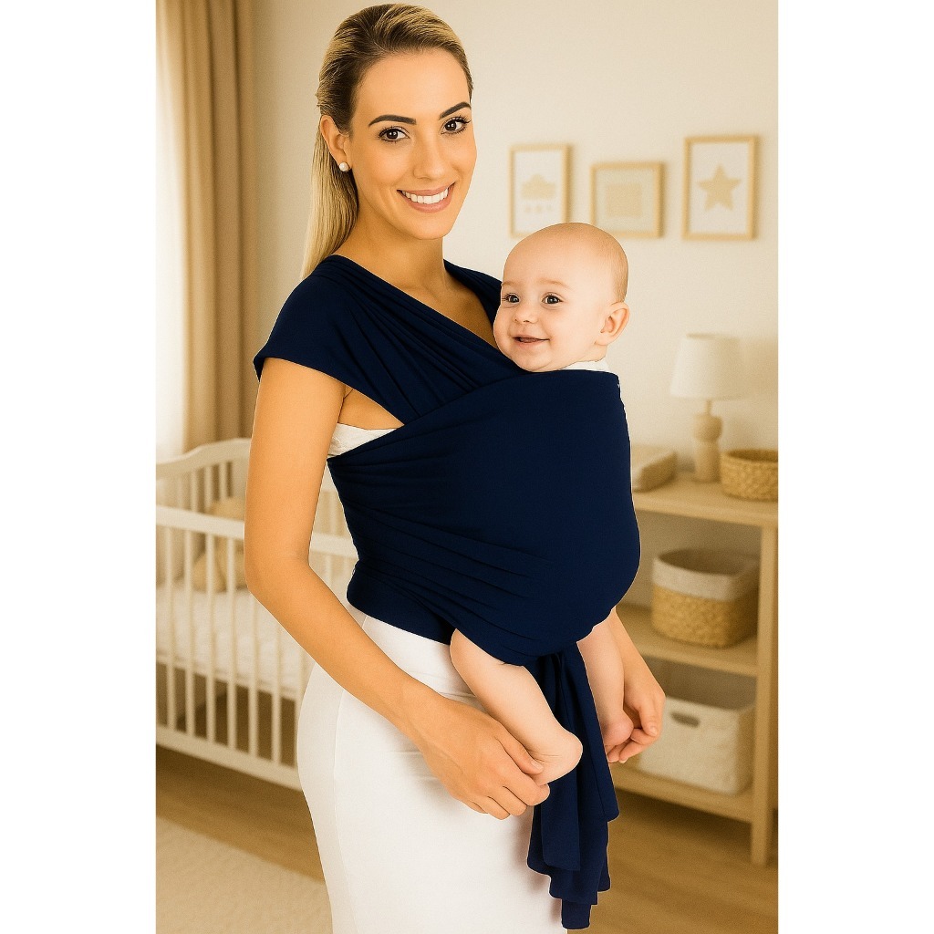 BABY SLING WRAP SLING BEBÊ MAMÃE CANGURU CONFORTÁVEL E ERGONÔMICO MUITO SEGURO E PRÁTICO PARA LAVAR