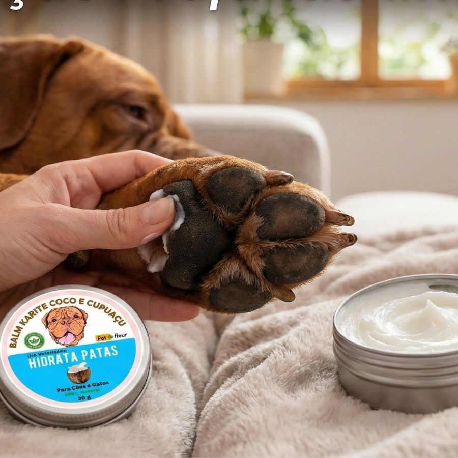 Hidrata Patas anti rachadura Queimadura Caes e Gatos - Petfleur