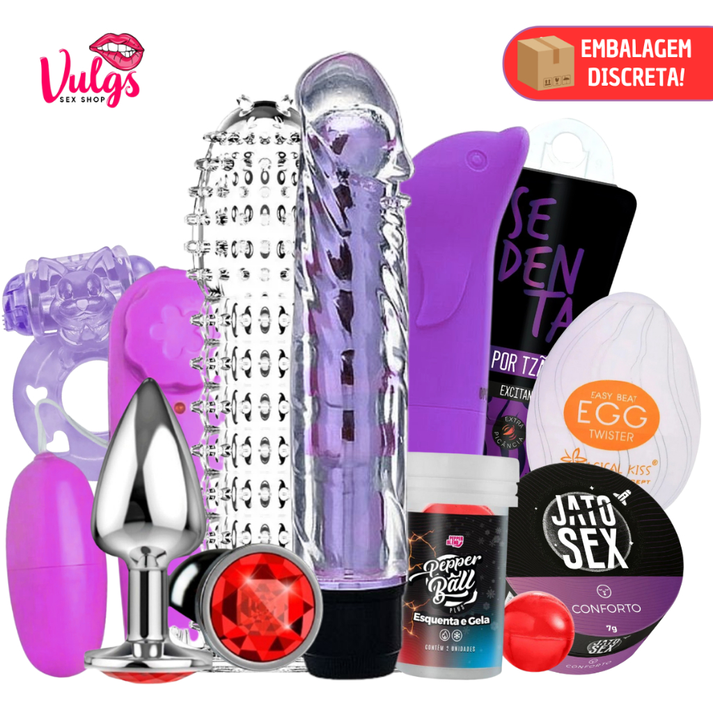 Vibradores Femenino Kit Sex Shop Plug Anal Capa Peniana Gel Oral Sexy Golfinho Anel Estimulador