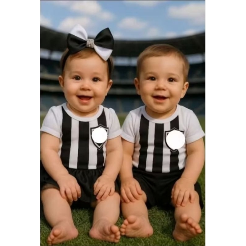 Body Tematico Bebe Do Time Botafogo Mesversario Bory Bori Bory Bodi Fantasia Bebe Body Botafogo com Saia Meninas