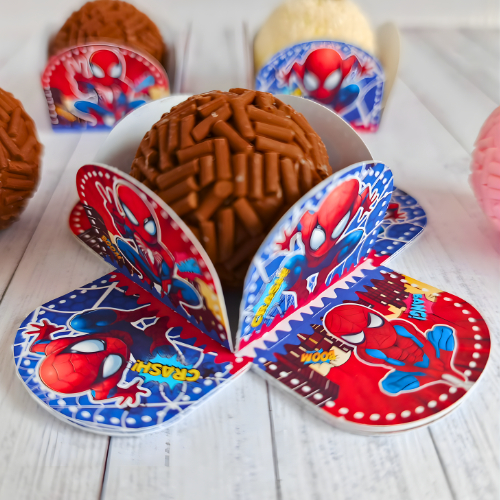 Forminha de Doces HOMEM ARANHA Aniversário SPIDER MAN CUTE  Festa de Aniversário Lembrancinha Infantil