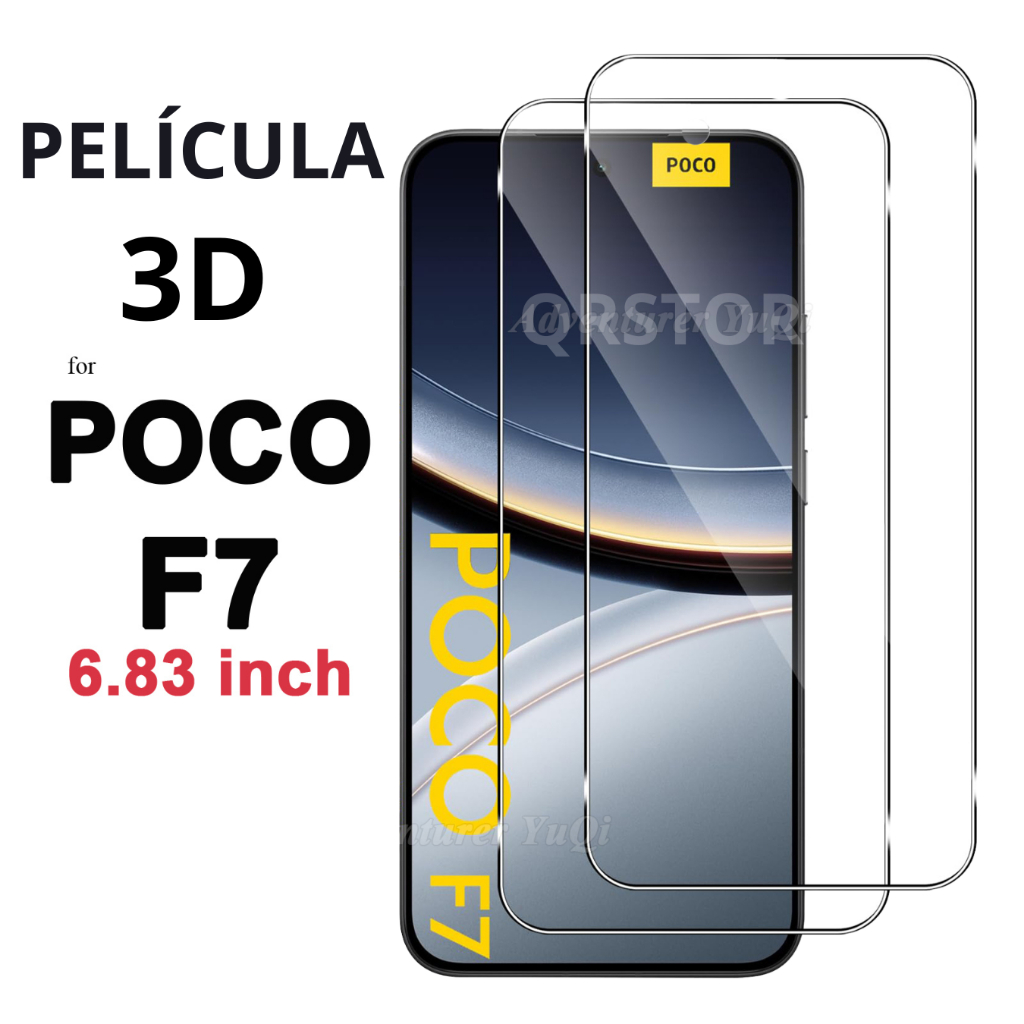 PELÍCULA 3D para POCO F7 - F7 PRO - F7 ULTRA 5G KIT LIMPEZA BRINDE em Oferta na Shopee