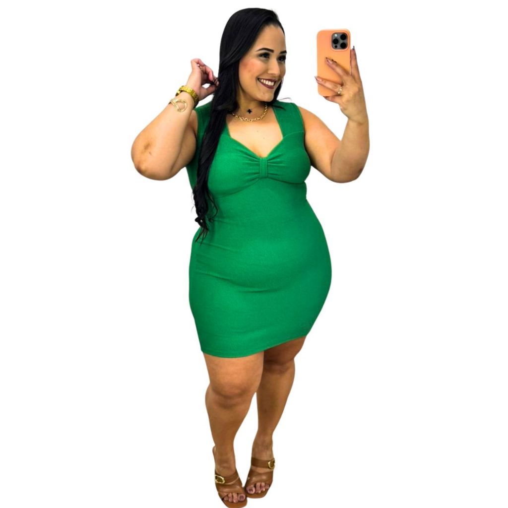 Vestido Festa Plus Size Alça Grossa Com Bojo Malha Anaruga Zero Transparencia Promoçao em Oferta na Shopee