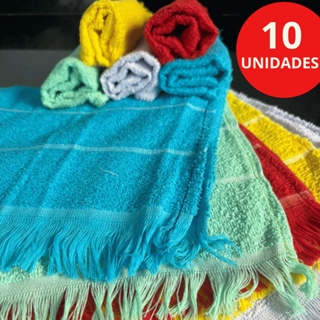 Kit Toalhas Social 100% Algodão 23cm x 38cm Toalhinha De Mão Manicure Artesanato Pintura Lembrancinha em Oferta na Shopee