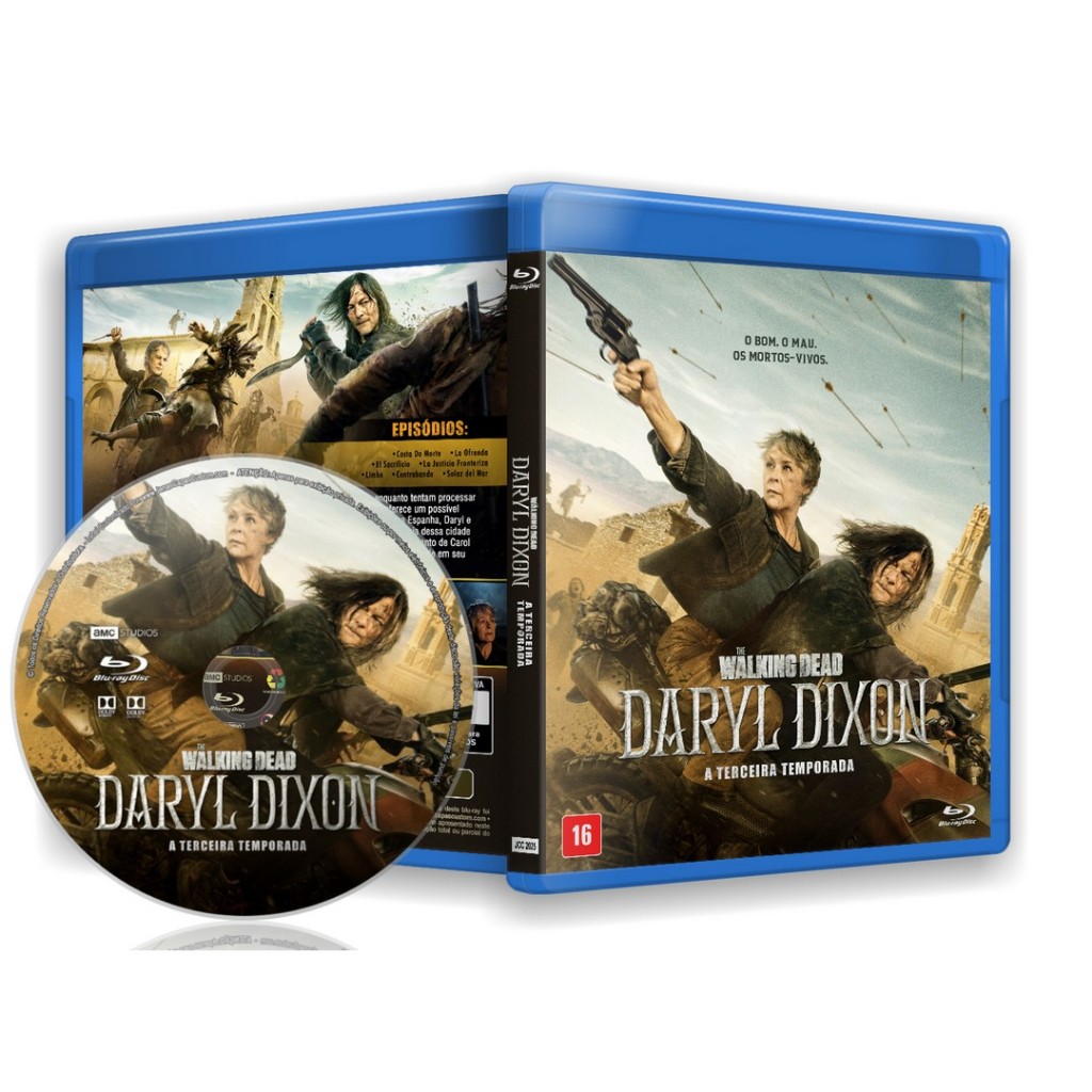 Série Bluray: The Walking Dead - Daryl Dixon - 3ª Temporada (2025) Dublado e Legendado (SEM ESTOJO)