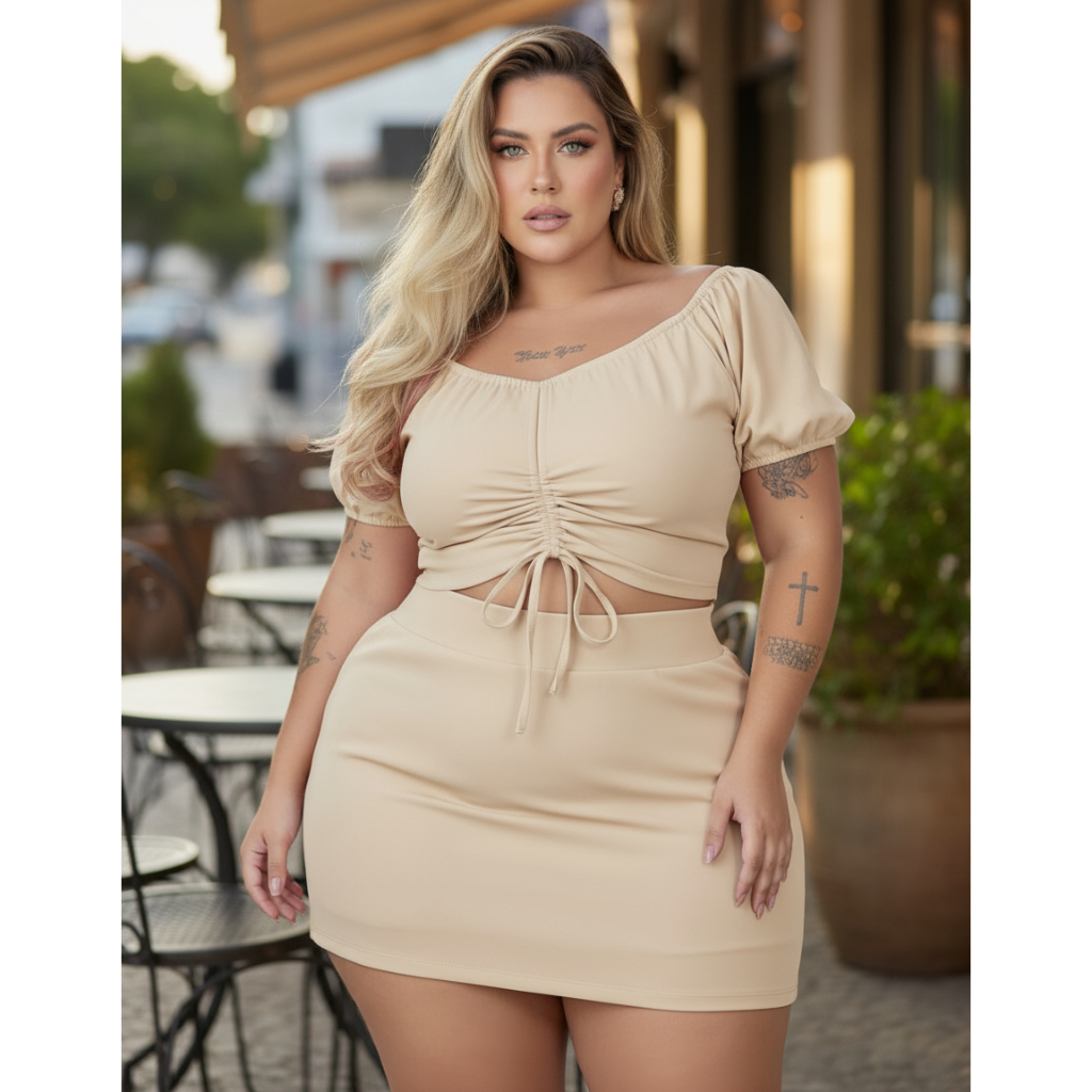 Cropped Plus Size Festa: Onde Comprar | BuscaProdutos