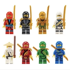 legoe Ninjago kit com 8,24 ou 32 bonecos blocos de montar ninja Ninjago heróis polícia Marvel brinquedo legal