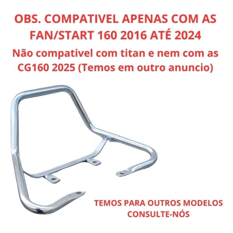 Alça Esportiva FAN/START 160 2016 a 2024 SUPER ALTA — imagem 2 de 2