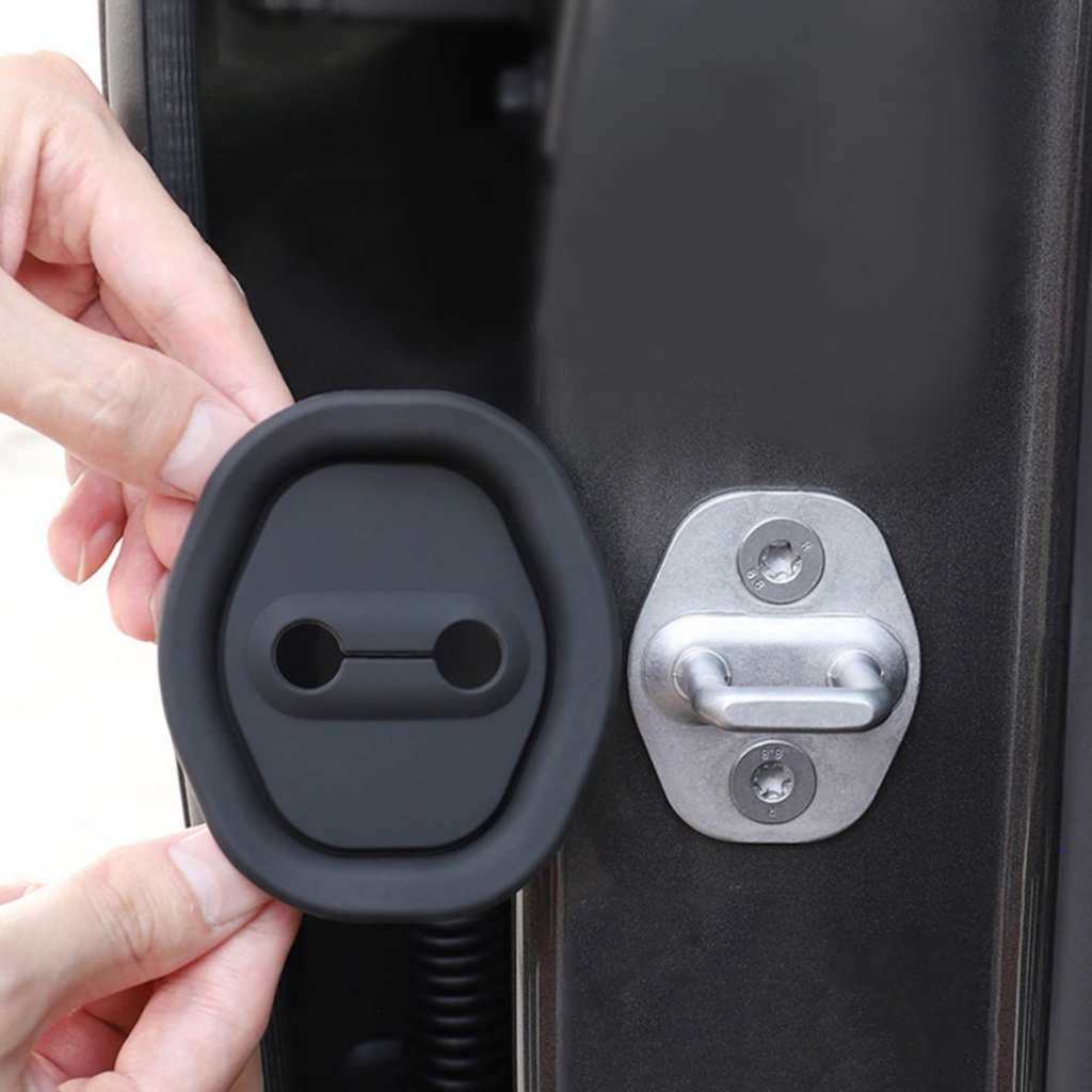 Capa de proteção para fechadura de porta de carro borracha flexivel -2,4 OU 8 peças