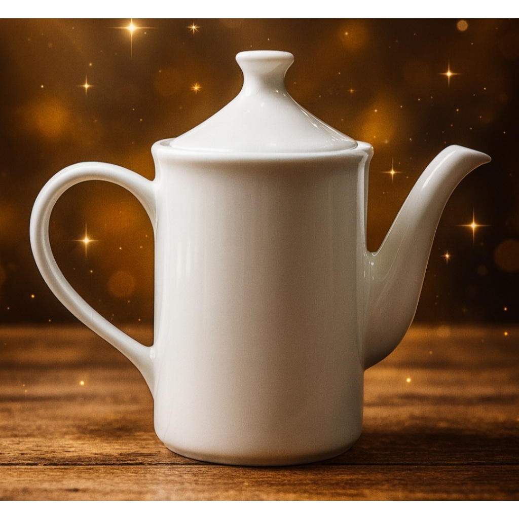 BULE 650 ML BICO LONGO PORCELANA BRANCA ELEGANTE em Oferta na Shopee