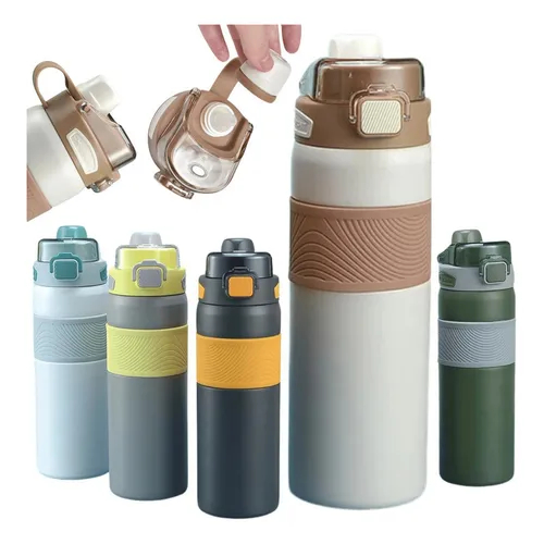 Garrafa térmica de aço inoxidável 600ML E 800ml, boca larga de grande capacidadea—4021 em Oferta na Shopee