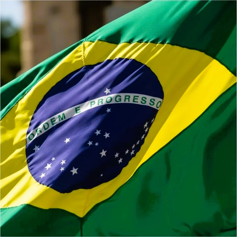 Bandeira Do Brasil 1Lado Grande Pano Grosso Costurada (2,00x1,45)