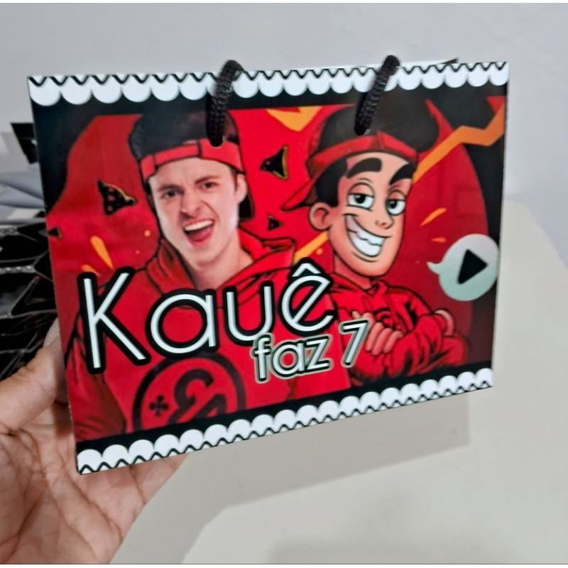 Sacolinha Personalizada para Lembrancinhas Sacola Surpresa para Festa Infantil Enaldinho Bolsinha de Festas