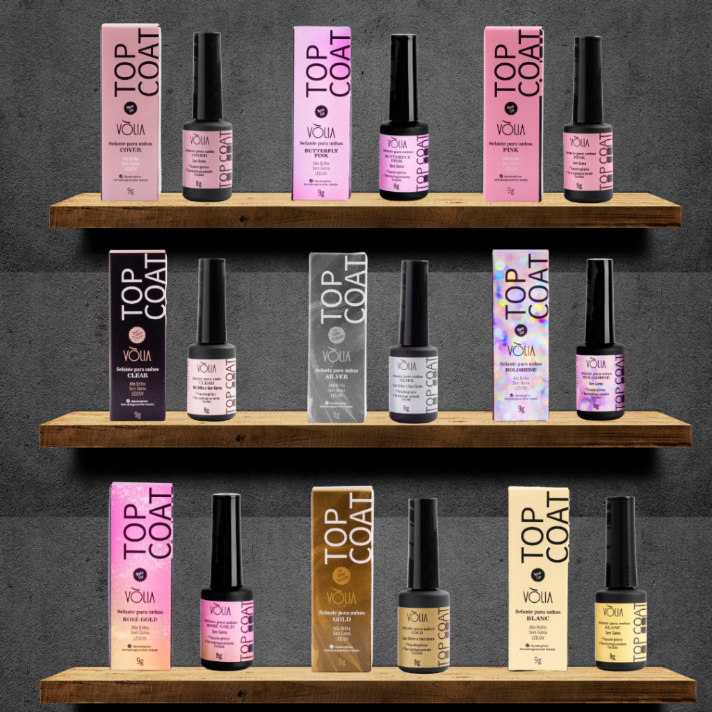 Top Coat Vòlia UV/LED – Finalizador Para Unhas Gel e Alongamento em Oferta na Shopee