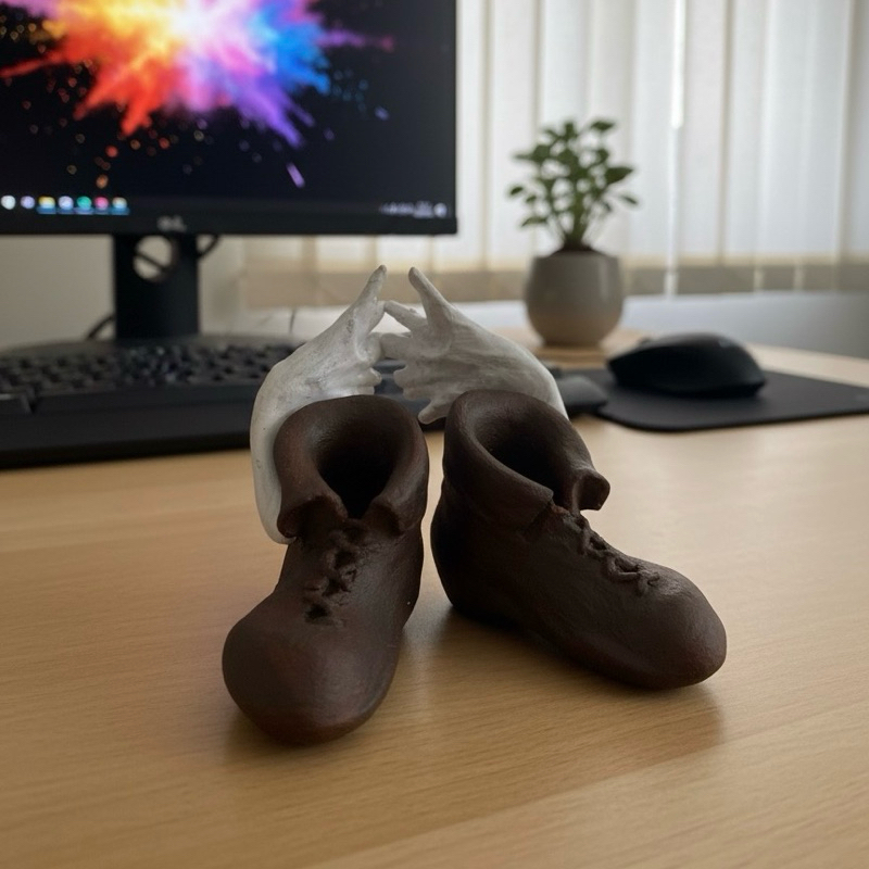 A MAIS FAMOSA! | Boots of Haste | Miniatura Tibia | 3cm | Resina 3D e Pintura à Mão/ ícone tíbia/ gamer /mundo tíbia