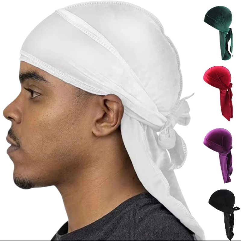 Durag Touca De Veludo Alta Qualidade em Oferta na Shopee