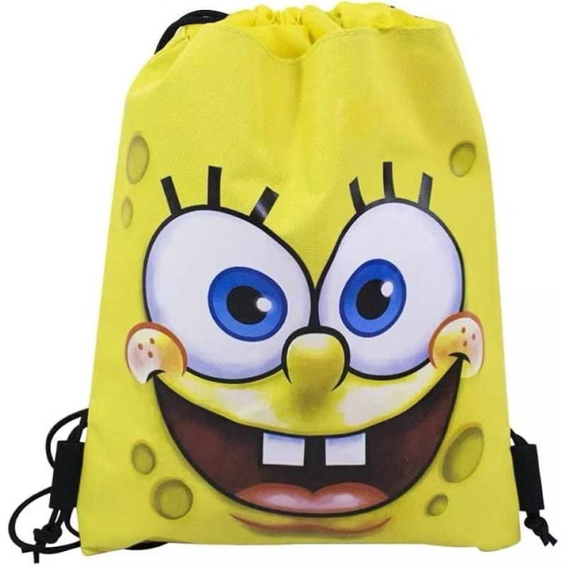 Mochila Tipo Saco Bob Esponja – Produto Oficial, Infantil, Escolar, Presente Criativo
