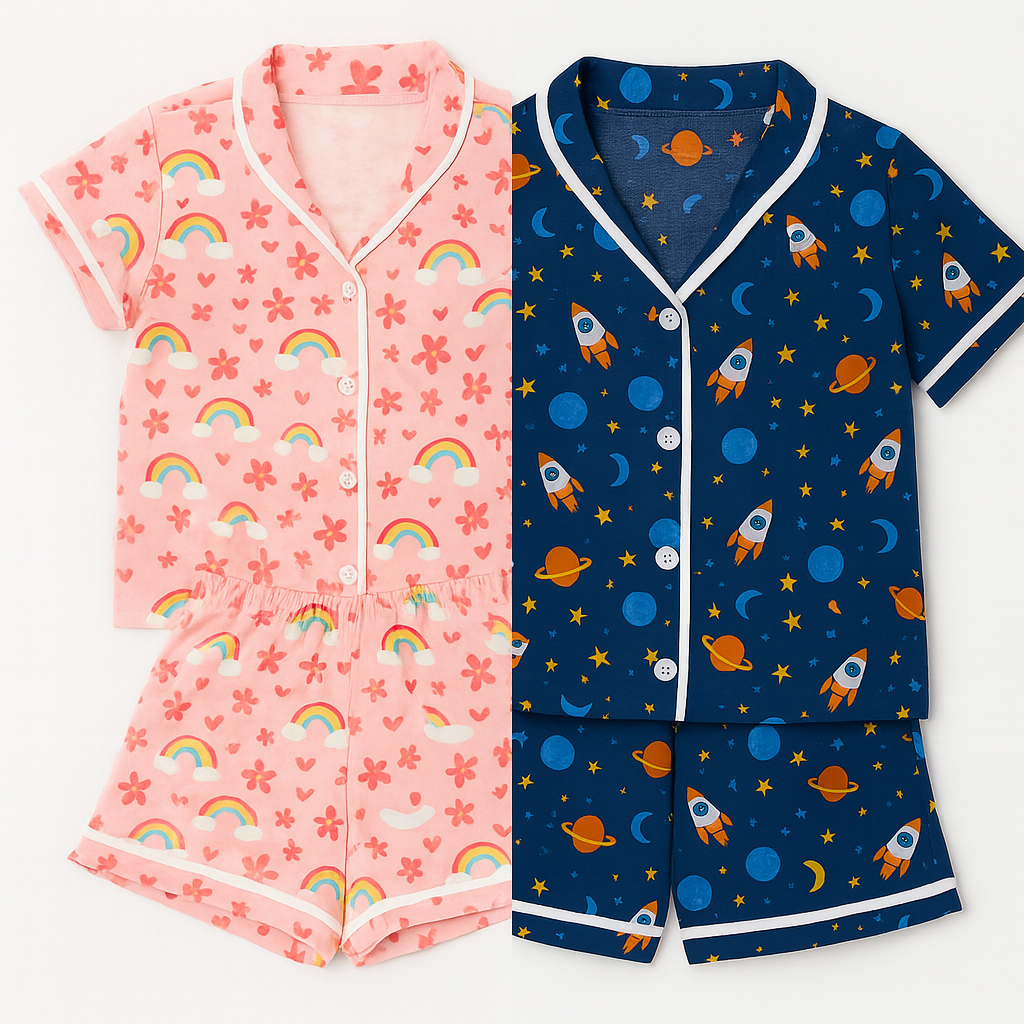 Pijama Infantil Americano Menino ou Menina Premium Várias Estampas - Halley