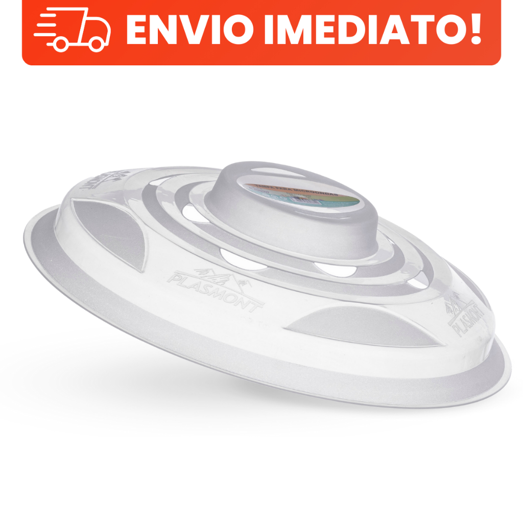 Tampa de Micro-ondas Protetora 27cm com Saída de Vapor - Sem Sujeira e BPA Free - Microondas