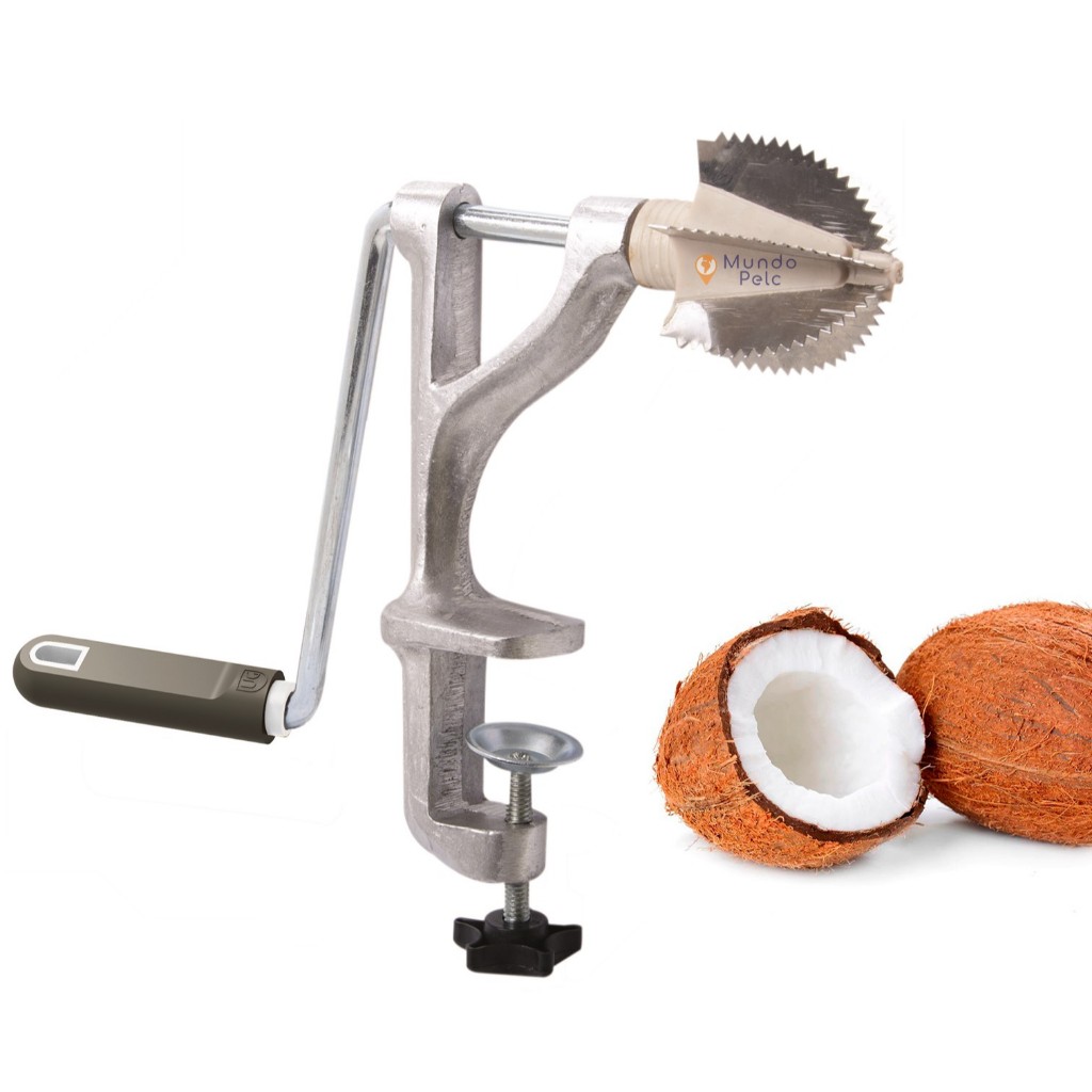 Raspador Ralador de coco manual com Lâminas em inox raspa coco preparo cocada cozinha