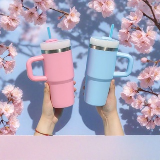 Copo Termico Isolado A Vácuo 14oz 420ml Garrafa Inoxidável Com Alça Portátil em Oferta na Shopee