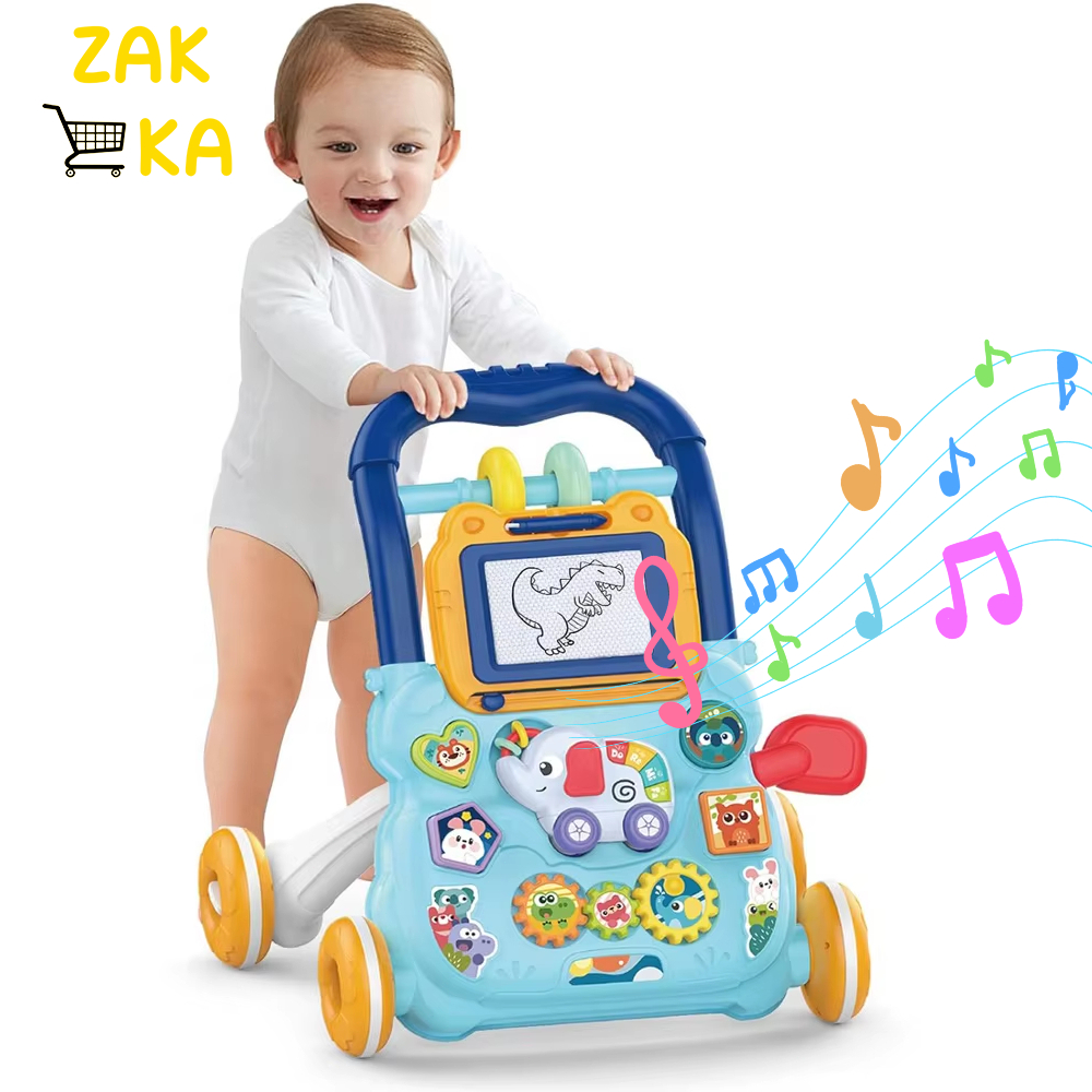 Andador Musical Educativo com Teclado, Lousa e Quadro Mágico Baby Infantil -P20