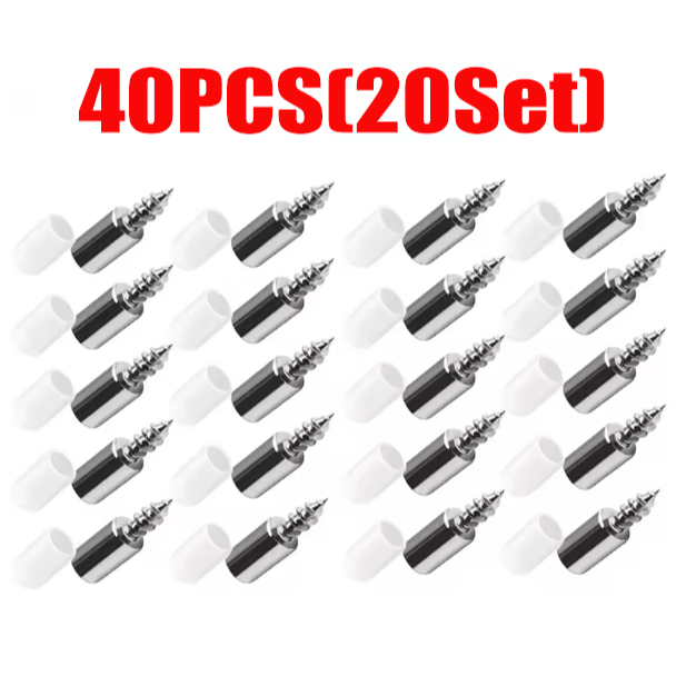 Kit 40PCS Conjuntos De Parafusos Auto-Roscantes Suporte De Prateleira Laminado Com Manga De Borracha Placa em Oferta na Shopee