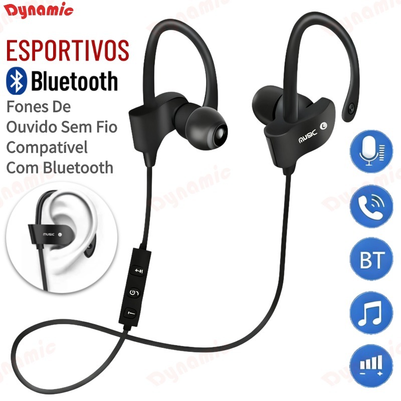 Fone De Ouvido Bluetooth Sem Fio 558 Gancho Da Orelha headset Esportes Música Jogo hands-free Para Todos Os smartphones