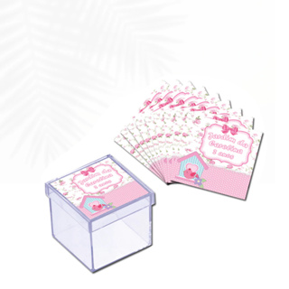 Rótulo Adesivo Para Caixa Acrílica Personalizados | Qualquer Tema | Adesivo Caixinha Acrilica em Oferta na Shopee