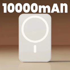 Carregador Portátil Indução para Sem fio Bateria Carga 3000/5000/10000mAh