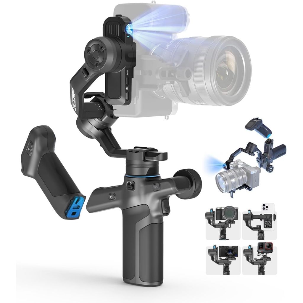 FeiyuTech SCORP Mini 3 Pro Estabilizador Gimbal 3 em 1 Para Câmera Celular Action Cam Com Rastreamento IA 4.0