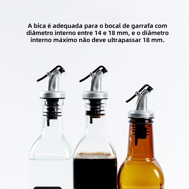 Bico Dosador Multiuso Universal - Plástico para Garrafa de Azeite e Vinagre em Oferta na Shopee