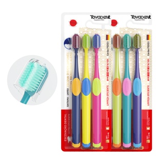 TOYADENTEscova Dental TOYADENT Ultra Soft, Kit 3 Unidades, 5500+ Cerdas, Cores Vibrantes em Oferta na Shopee