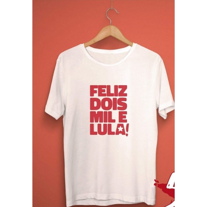 Camiseta/Camisa Personalizada Feliz Dois Mil e L