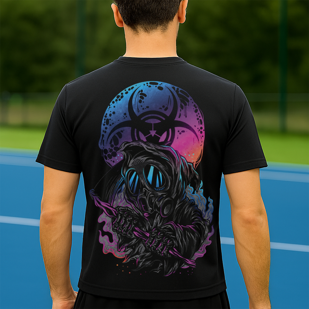 Camiseta Dry Fit Masculina Estampada Proteção Radioativa P ao GG Leve Respirável Academia Treino